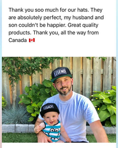 Legend and Legacy Father/Son Snapback Hats, Legend Legacy Gift for Dad