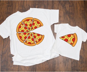 Pizza ad Pizza Slice Daddy and Me Shirts, Father's Day Gift, Gift for Dad
