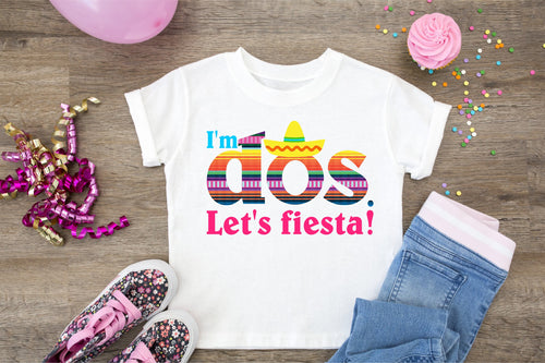 Serape Fiesta Birthday Shirt, I'm Dos Let's Fiesta, Taco Party