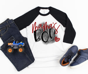 Mama's Boy Raglan Shirt