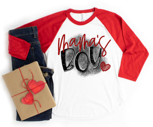 Mama's Boy Raglan Shirt