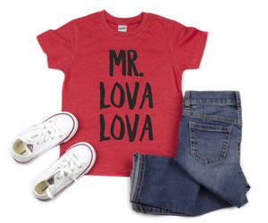 Mr. Lova Lova Boys Valentine's Day T-Shirt