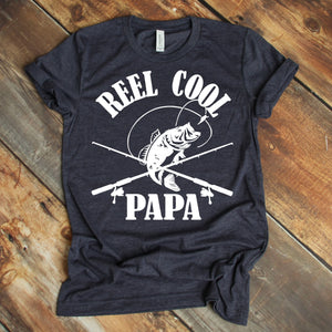 Reel Cool Papa Shirt, Father's Day Gift, Gift for Dad, Fishing Gift for Dad