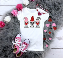 Glitter Gnomes with Leopard Print Hearts, Valentine's Day T-Shirt