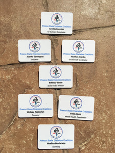 Custom Personalized Name Badge, Name Badge with Magnetic Backing
